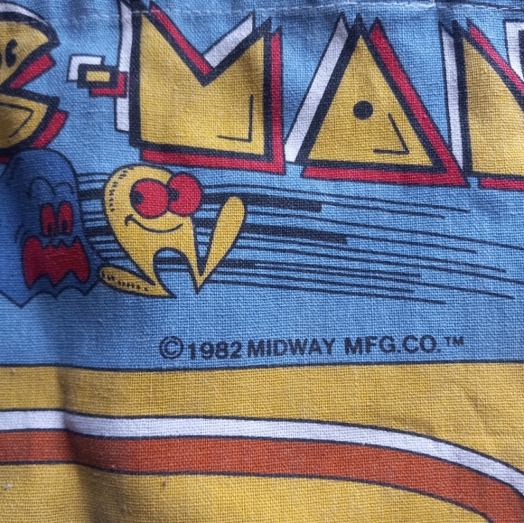 Vntg 1982 Midway Pac Man Tote Bag - Picture 2 of 6